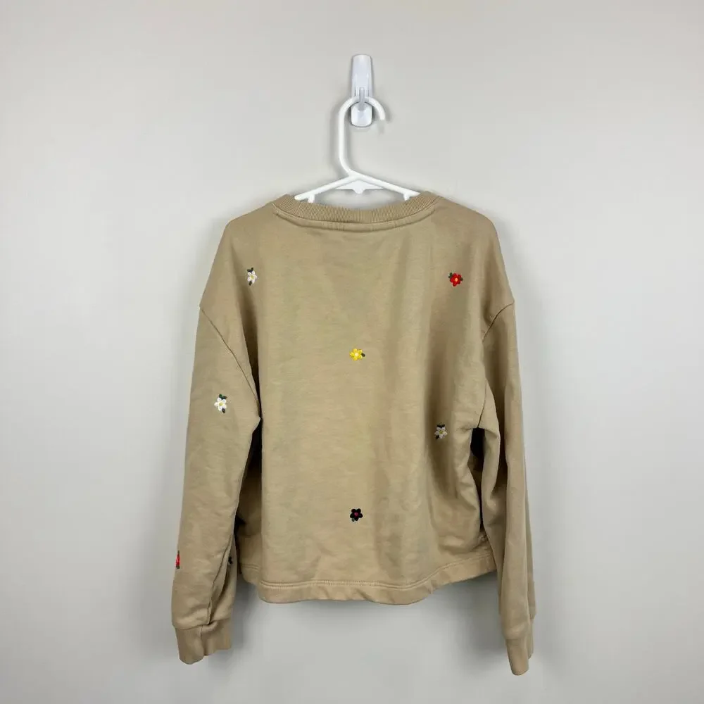 Gap Kids Graphic Sweatshirt Ditsy Multi Floral M 8